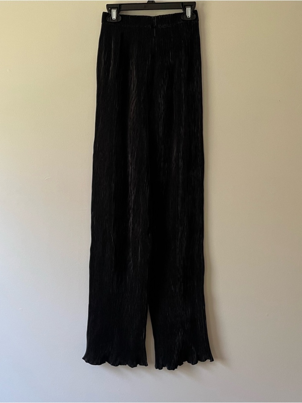 Commence Matching Set Halter Top Wide Leg Pants Pleated XS Black Low Back Chic - Picture 8 of 15